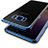 Samsung Galaxy S8 Plus用極薄ソフトケース シリコンケース 耐衝撃 全面保護 クリア透明 T18 サムスン ネイビー