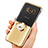 Samsung Galaxy S8 Plus用ケース 高級感 手触り良い メタル兼プラスチック バンパー アンド指輪 マグネット式 サムスン ゴールド