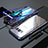 Samsung Galaxy S8 Plus用ケース 高級感 手触り良い アルミメタル 製の金属製 360度 フルカバーバンパー 鏡面 カバー M05 サムスン ネイビー