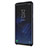 Samsung Galaxy S9用ケース 高級感 手触り良いレザー柄 サムスン ブラック