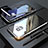 Samsung Galaxy S9用ケース 高級感 手触り良い アルミメタル 製の金属製 360度 フルカバーバンパー 鏡面 カバー M05 サムスン シルバー