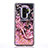 Samsung Galaxy S9 Plus用シリコンケース ソフトタッチラバー バタフライ パターン カバー K01 サムスン ローズゴールド