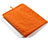 Samsung Galaxy Tab 3 8.0 SM-T311 T310用ソフトベルベットポーチバッグ ケース サムスン オレンジ
