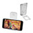 Samsung Galaxy Tab A6 7.0 SM-T280 SM-T285用スタンドタイプのタブレット ホルダー ユニバーサル T22 サムスン クリア