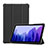 Samsung Galaxy Tab A7 4G 10.4 SM-T505用手帳型 レザーケース スタンド カバー L01 サムスン ブラック