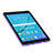 Samsung Galaxy Tab S2 8.0 SM-T710 SM-T715用ソフトケース Xライン クリア透明 サムスン パープル