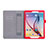 Samsung Galaxy Tab S2 9.7 SM-T810 SM-T815用手帳型 レザーケース スタンド サムスン レッド