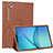 Samsung Galaxy Tab S5e 4G 10.5 SM-T725用手帳型 レザーケース スタンド カバー L01 サムスン ブラウン