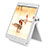 Samsung Galaxy Tab S5e 4G 10.5 SM-T725用スタンドタイプのタブレット ホルダー ユニバーサル T28 サムスン ホワイト
