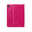 Samsung Galaxy Tab S6 Lite 10.4 SM-P610用手帳型 レザーケース スタンド カバー L04 サムスン ローズレッド