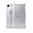 Samsung Galaxy Tab S6 Lite 4G 10.4 SM-P615用手帳型 レザーケース スタンド カバー L04 サムスン シルバー