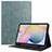 Samsung Galaxy Tab S7 11 Wi-Fi SM-T870用手帳型 レザーケース スタンド カバー L04 サムスン グリーン