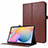 Samsung Galaxy Tab S7 11 Wi-Fi SM-T870用手帳型 レザーケース スタンド カバー L07 サムスン ブラウン