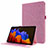 Samsung Galaxy Tab S7 4G 11 SM-T875用手帳型 布 スタンド サムスン ピンク