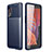 Samsung Galaxy XCover 5 SM-G525F用シリコンケース ソフトタッチラバー ツイル カバー サムスン ネイビー