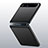Samsung Galaxy Z Flip 5G用ハードケース プラスチック 質感もマット カバー M01 サムスン ブラック