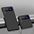 Samsung Galaxy Z Flip3 5G用ハードケース プラスチック 質感もマット カバー L01 サムスン ブラック