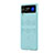 Samsung Galaxy Z Flip3 5G用ハードケース プラスチック 質感もマット カバー H03 サムスン ブルー