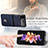 Samsung Galaxy Z Flip3 5G用ハイブリットバンパーケース 高級感 手触り良いレザー柄 兼プラスチック L08 サムスン 