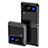 Samsung Galaxy Z Flip4 5G用ハードケース プラスチック 質感もマット カバー L08 サムスン ブラック