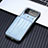 Samsung Galaxy Z Flip4 5G用ハイブリットバンパーケース 高級感 手触り良いレザー柄 兼プラスチック H05 サムスン ネイビー