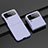 Samsung Galaxy Z Flip4 5G用ハードケース プラスチック 質感もマット カバー H07 サムスン ラベンダー