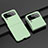 Samsung Galaxy Z Flip4 5G用ハードケース プラスチック 質感もマット カバー H07 サムスン ライトグリーン