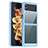Samsung Galaxy Z Flip4 5G用ハイブリットバンパーケース クリア透明 プラスチック カバー サムスン 