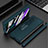 Samsung Galaxy Z Fold2 5G用ハイブリットバンパーケース 高級感 手触り良いレザー柄 兼プラスチック Z06 サムスン 