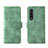 Samsung Galaxy Z Fold3 5G用手帳型 レザーケース スタンド カバー L01Z サムスン グリーン