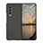 Samsung Galaxy Z Fold3 5G用ハードケース プラスチック 質感もマット カバー H03 サムスン ブラック