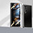 Samsung Galaxy Z Fold3 5G用ケース 高級感 手触り良い アルミメタル 製の金属製 360度 フルカバーバンパー 鏡面 カバー P04 サムスン ブラック