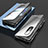 Samsung Galaxy Z Fold3 5G用ケース 高級感 手触り良い アルミメタル 製の金属製 360度 フルカバーバンパー 鏡面 カバー サムスン ブラック