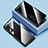 Samsung Galaxy Z Fold3 5G用ケース 高級感 手触り良い アルミメタル 製の金属製 360度 フルカバーバンパー 鏡面 カバー P02 サムスン ブラック