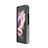 Samsung Galaxy Z Fold3 5G用ハイブリットバンパーケース 高級感 手触り良いレザー柄 兼プラスチック LC2 サムスン 