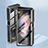 Samsung Galaxy Z Fold3 5G用ケース 高級感 手触り良い アルミメタル 製の金属製 360度 フルカバーバンパー 鏡面 カバー P04 サムスン 