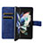 Samsung Galaxy Z Fold3 5G用手帳型 レザーケース スタンド カバー BY2 サムスン 