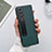 Samsung Galaxy Z Fold4 5G用ハイブリットバンパーケース 高級感 手触り良いレザー柄 兼プラスチック L09 サムスン グリーン