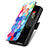 Samsung Galaxy Z Fold4 5G用手帳型 レザーケース スタンド パターン カバー S02D サムスン カラフル