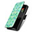 Samsung Galaxy Z Fold4 5G用手帳型 レザーケース スタンド パターン カバー S02D サムスン グリーン