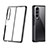Samsung Galaxy Z Fold4 5G用ハードカバー クリスタル クリア透明 H02 サムスン ブラック