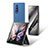 Samsung Galaxy Z Fold4 5G用ハイブリットバンパーケース 高級感 手触り良いレザー柄 兼プラスチック L02 サムスン 