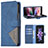 Samsung Galaxy Z Fold4 5G用手帳型 レザーケース スタンド カバー B08F サムスン 
