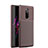 Sony Xperia 1用シリコンケース ソフトタッチラバー ツイル カバー S01 ソニー ブラウン