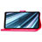 Sony Xperia 1用手帳型 レザーケース スタンド 花 カバー ソニー 