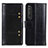 Sony Xperia 1 III用手帳型 レザーケース スタンド カバー M06L ソニー ブラック