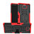Sony Xperia 10用ハイブリットバンパーケース スタンド プラスチック 兼シリコーン カバー ソニー レッド