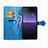 Sony Xperia 10 II用手帳型 レザーケース スタンド パターン カバー ソニー 
