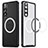Sony Xperia 10 V用ケース 高級感 手触り良い メタル兼プラスチック バンパー Mag-Safe 磁気 Magnetic LK2 ソニー ブラック