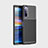 Sony Xperia 5用シリコンケース ソフトタッチラバー ツイル カバー S01 ソニー ブラック